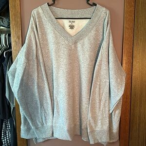 Women’s Fleece Sweatshirt Tek Gear Light Gray Size 3